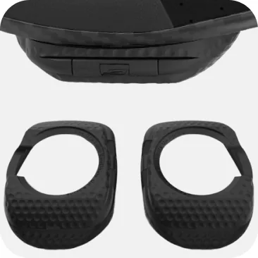 The included Standard Tension Cleat hardware and aerodynamic surround plates